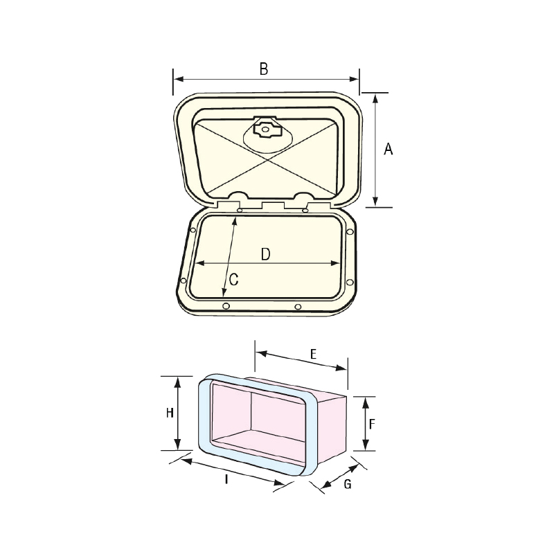 Sportelli con contenitore TOP LINE (270 x 375mm)